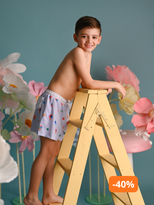 Calção de Banho Gelado Lilás