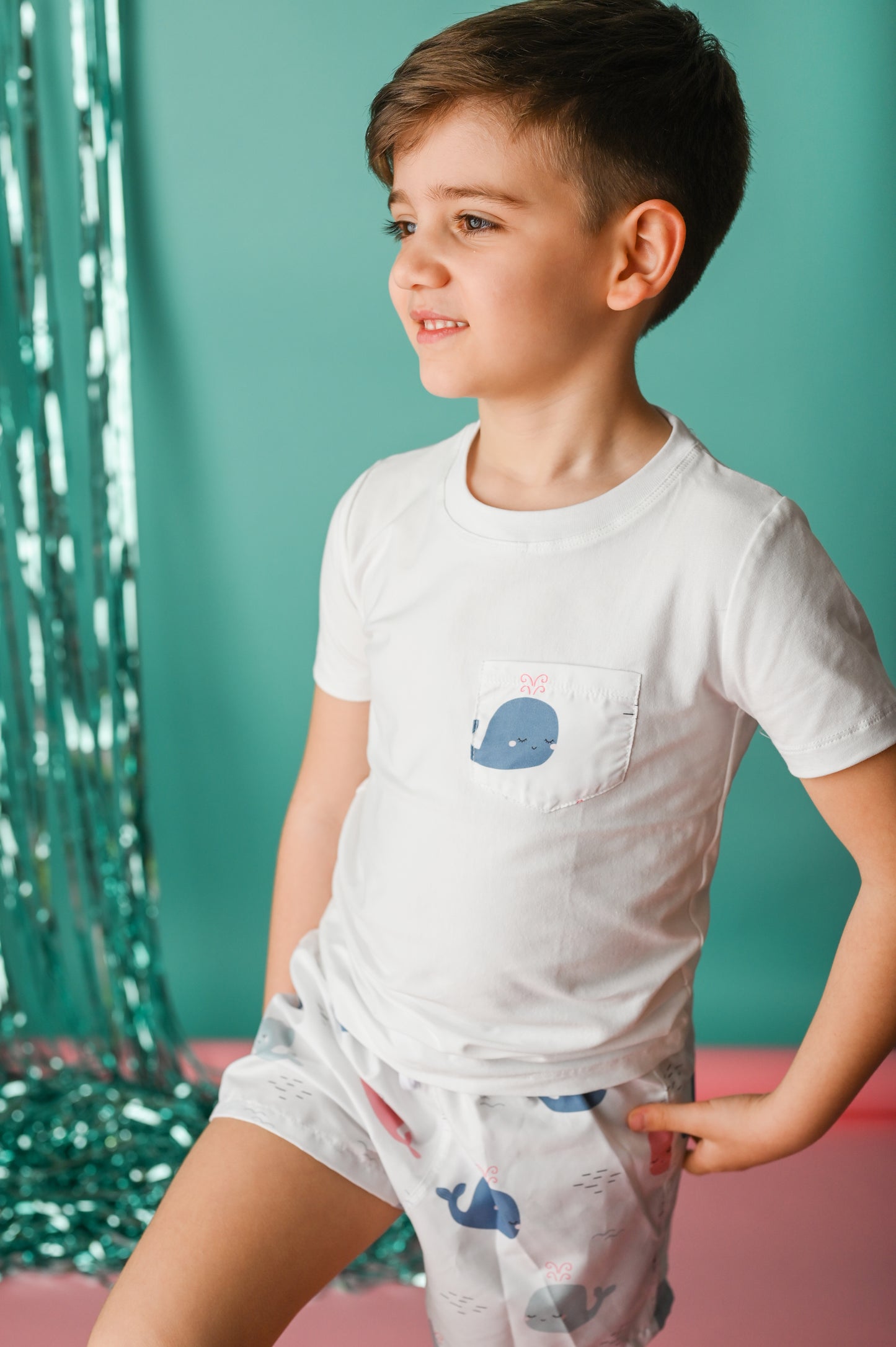 T-shirt Baleia Azul